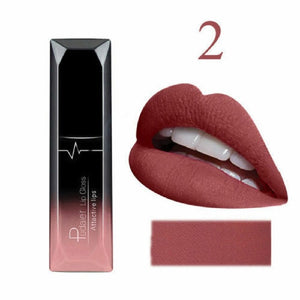 Pudaier Matte Lip Gloss Waterproof Matt Lipstick Sexy Batom Lip Tint Liquid Lipgloss Makeup Long Lasting Nude Levre Kit Batom - Tous-Chez-Max