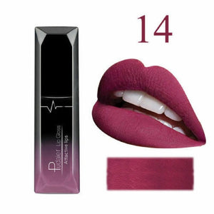 Pudaier Matte Lip Gloss Waterproof Matt Lipstick Sexy Batom Lip Tint Liquid Lipgloss Makeup Long Lasting Nude Levre Kit Batom - Tous-Chez-Max