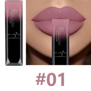 Hot Sales Waterproof Nude Matte Velvet Glossy Lip Gloss Lipstick Lip Balm Sexy Red Lip Tint 21 Colors Women Fashion Makeup Gift - Tous-Chez-Max